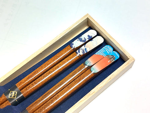 Hokusai chopsticks gift set